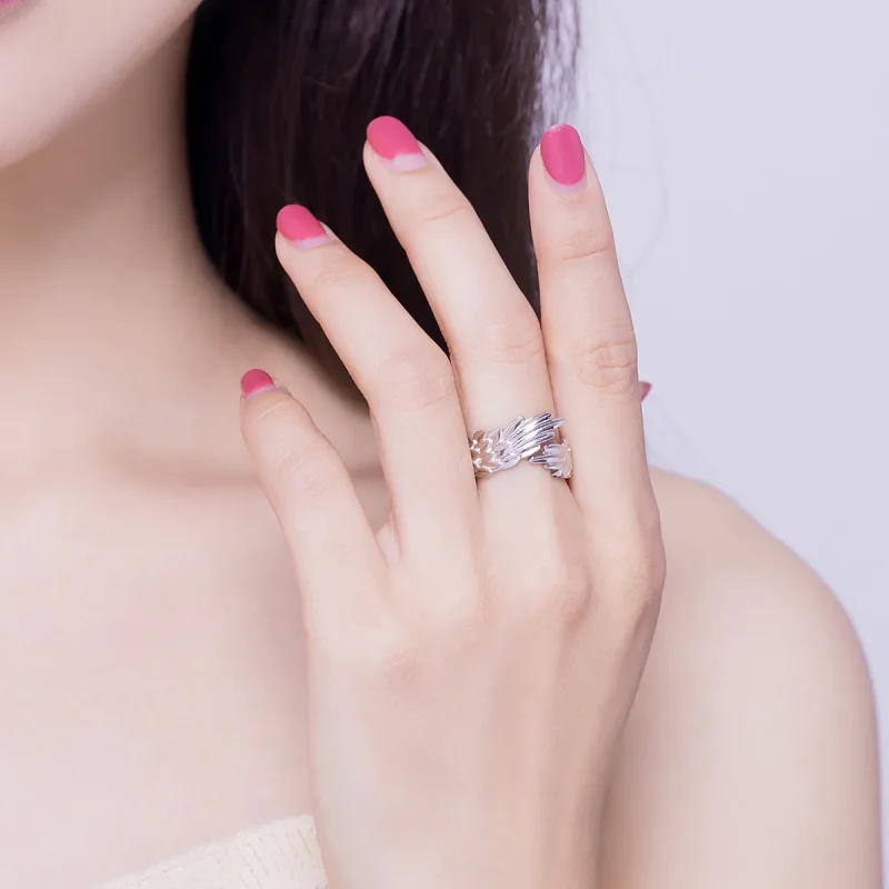 (image for) Silver Wings of Hope Ring - PANDORA Style - SCR512 - View 5