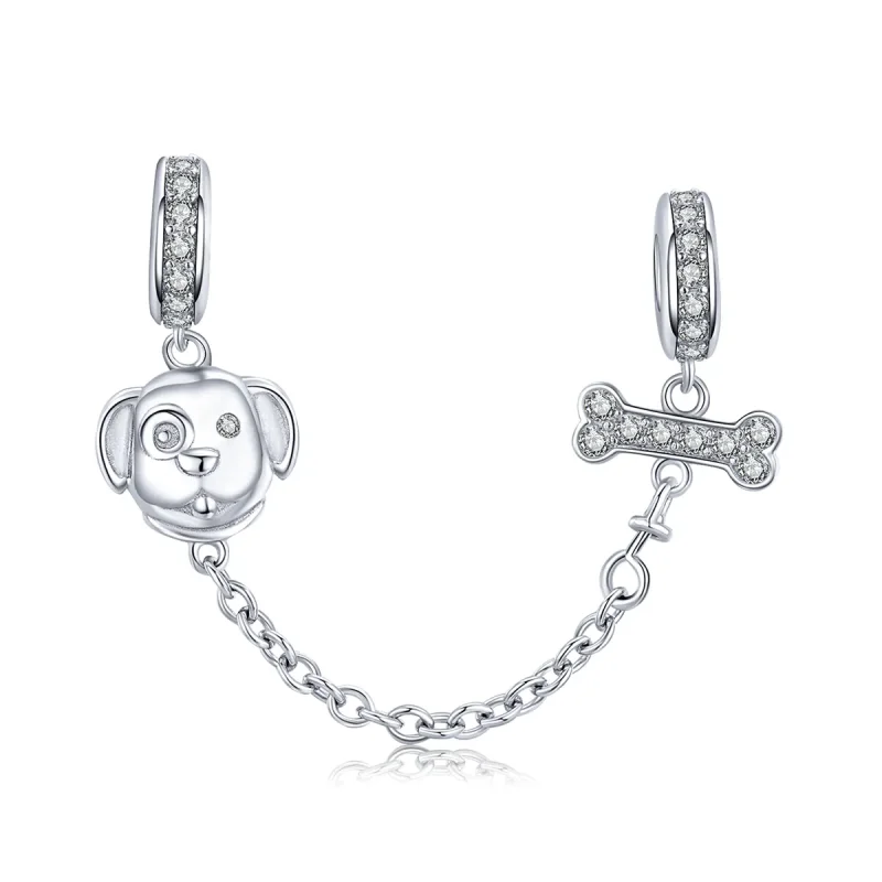(image for) PANDORA Style Adorable Puppy Safety Chain - SCC1434 - Product Image