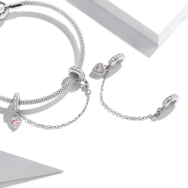 (image for) PANDORA Style Love Safety Chain - SCC2125 - View 4