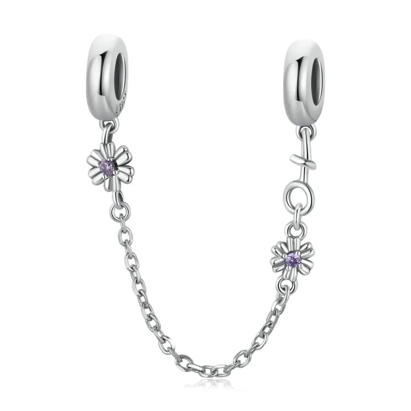 (image for) PANDORA Style Retro Flowers Safety Chain - SCC2100 - Product Image