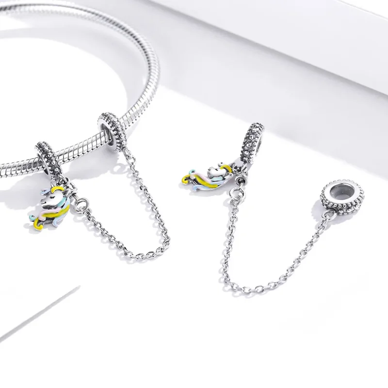 (image for) Pandora Style Silver Charm, Colorful Pony, Multicolor Enamel - SCC1571 - View 4