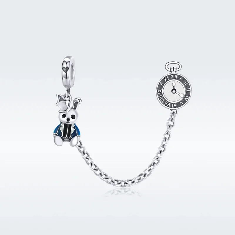 (image for) Pandora Style Silver Charm, Hare, Blue Enamel - SCC1443 - View 5