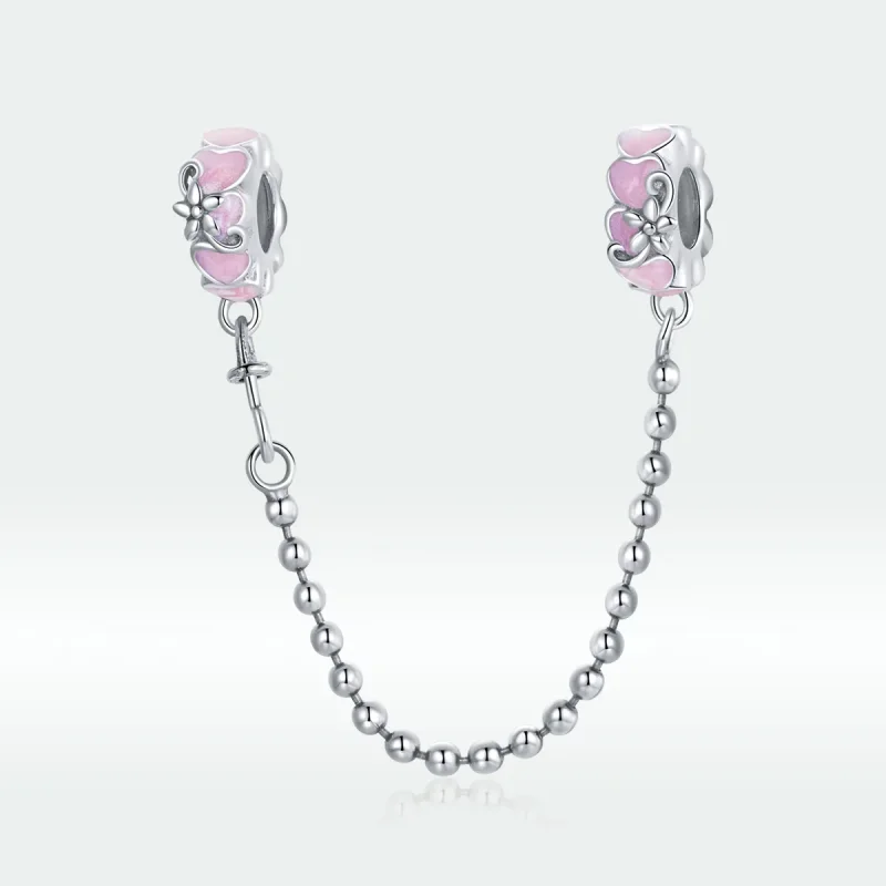 (image for) Pandora Style Silver Charm, Love Daisy, Pink Enamel - SCC1799 - View 5