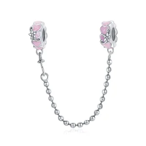 (image for) Pandora Style Silver Charm, Love Daisy, Pink Enamel - SCC1799
