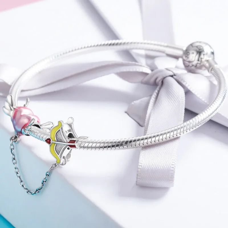 (image for) Pandora Style Silver Charm, Love Wishes, Multicolor Enamel - SCC628 - View 4
