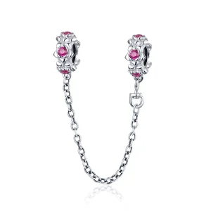 (image for) Pandora Style Silver Safety Chain Charm, Fairy's Garland - BSC035