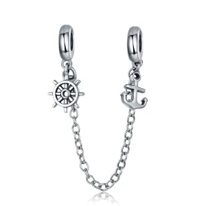(image for) Pandora Style Silver Safety Chain Charm, Voyage - SCC604