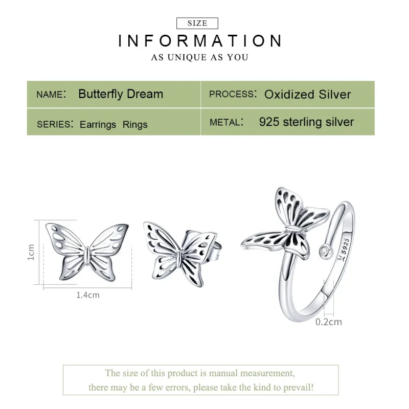 (image for) Pandora Style Set, Bicolor Butterflies Dream - SET003 - View 3