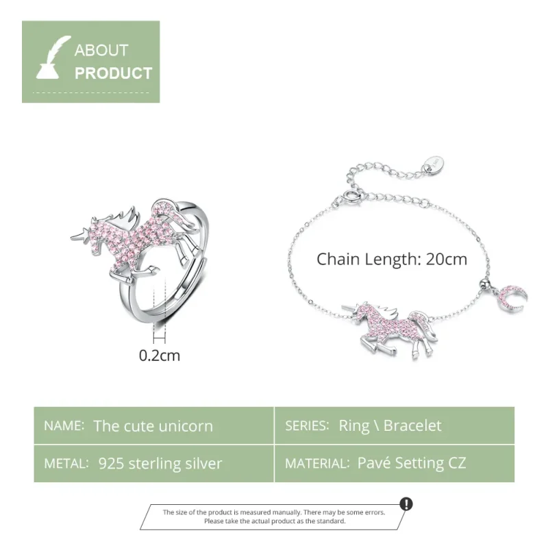 (image for) Pandora Style Set, Bicolor Cute Unicorn - SET009 - View 4