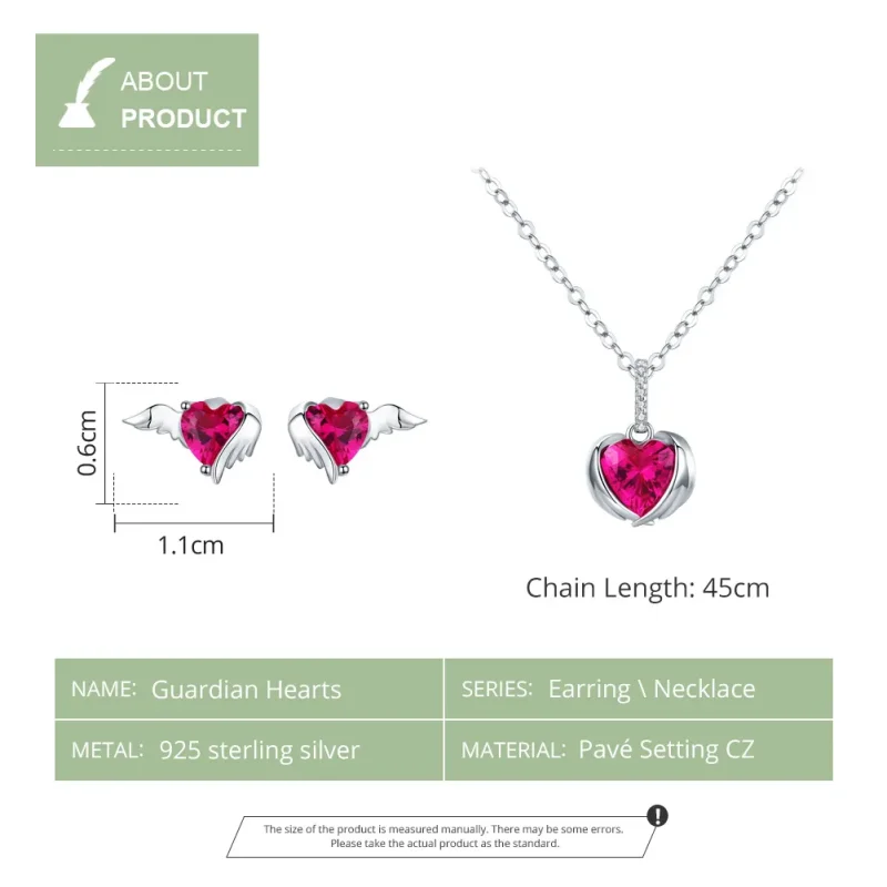 (image for) Pandora Style Set, Bicolor Guardian Hearts - SET008 - View 4