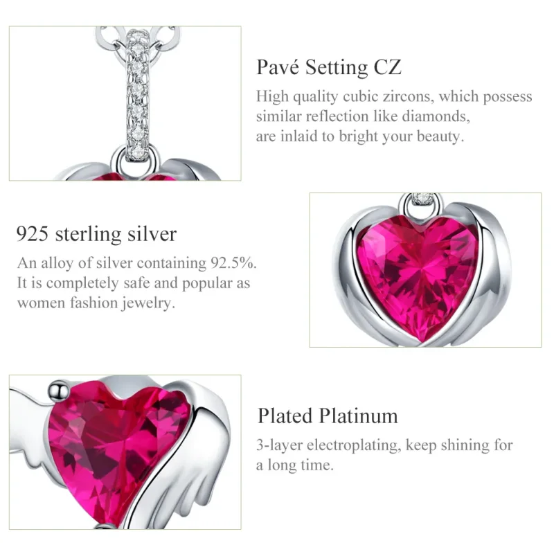 (image for) Pandora Style Set, Bicolor Guardian Hearts - SET008 - View 5