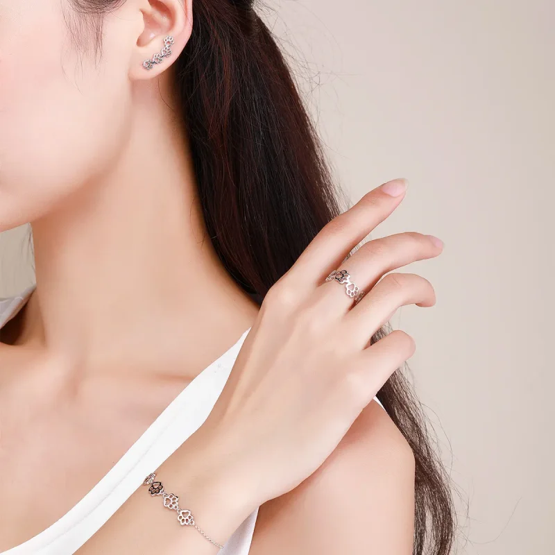 (image for) Pandora Style Set, Bicolor Paw Trail - SET011 - View 2