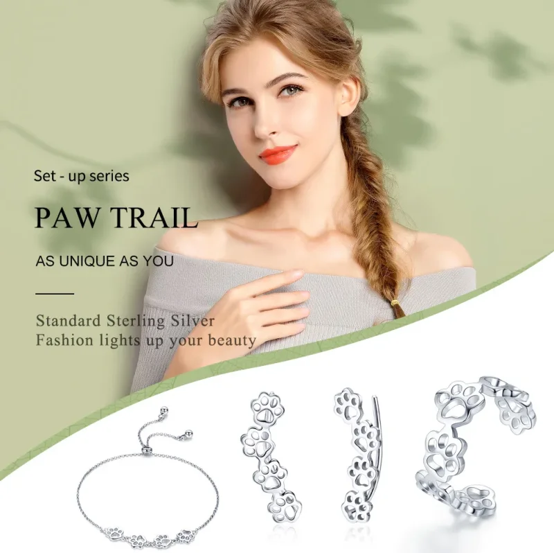 (image for) Pandora Style Set, Bicolor Paw Trail - SET011 - View 3