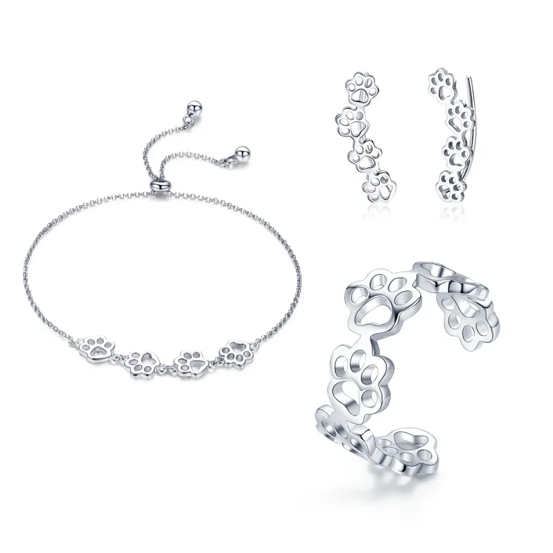(image for) Pandora Style Set, Bicolor Paw Trail - SET011 - Product Image