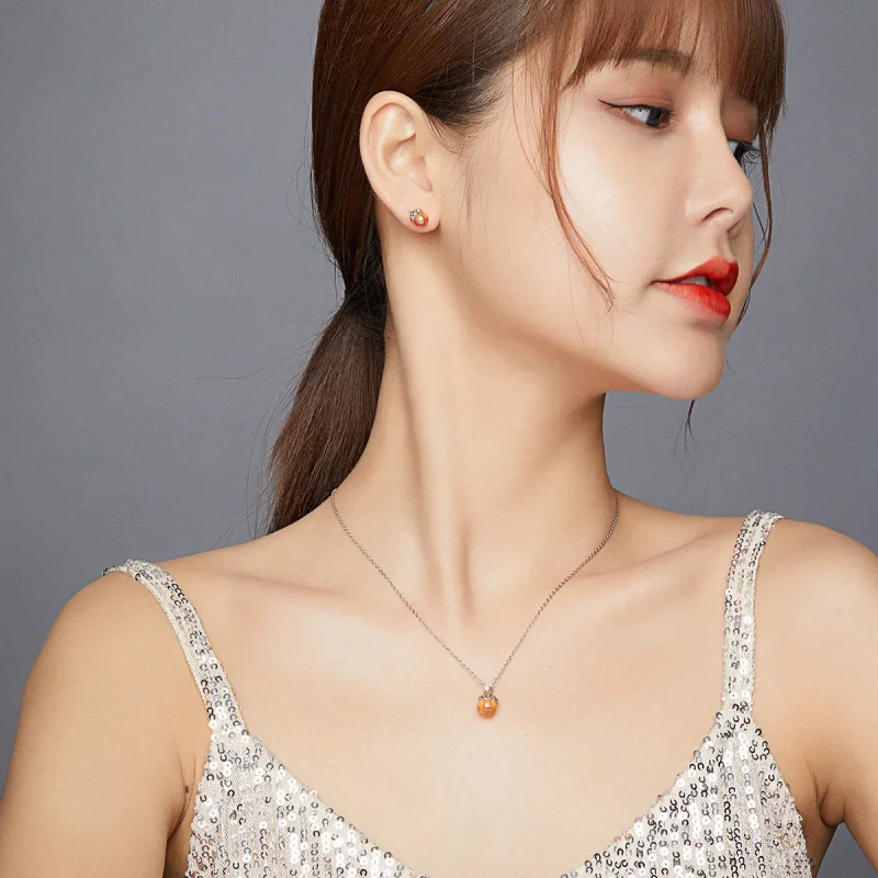 (image for) Pandora Style Set, Bicolor Shining Acorns - SET019 - View 3