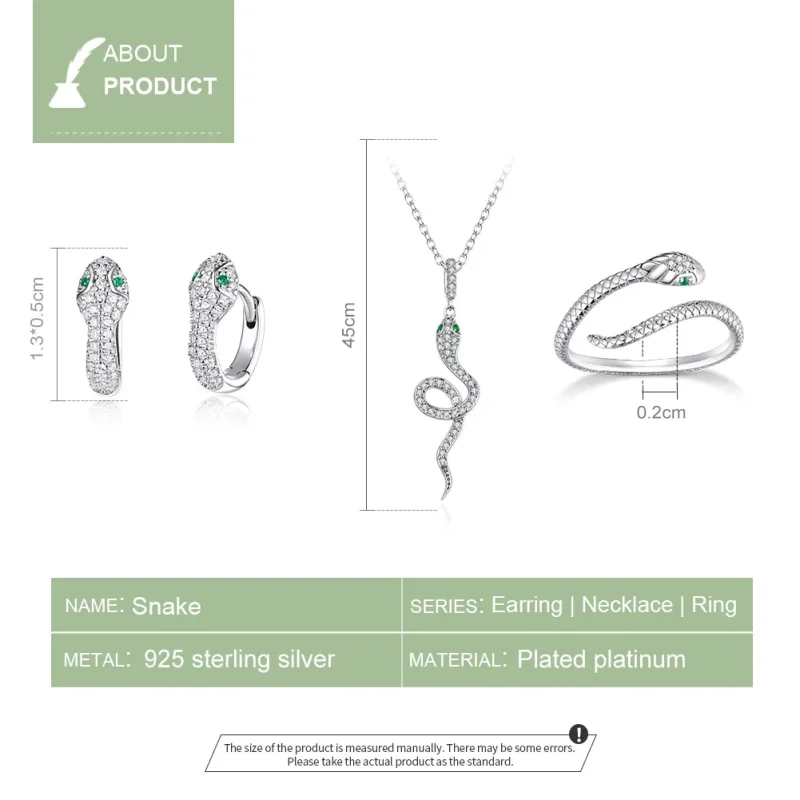 (image for) Pandora Style Set, Bicolor Snakes - SET020 - View 5