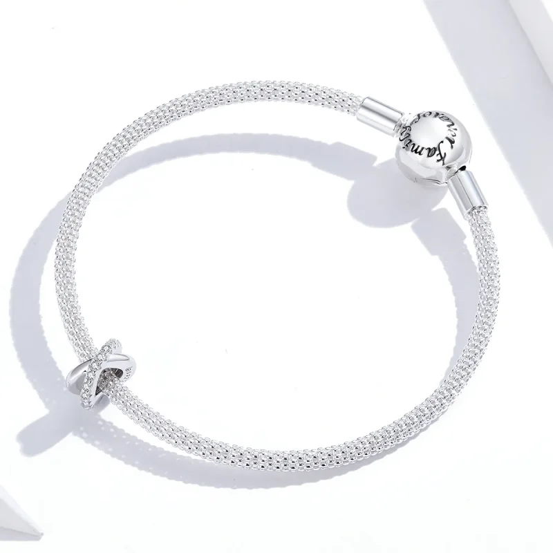 (image for) Pandora Style Silver Spacer Charm, Chic - BSC214 - View 2