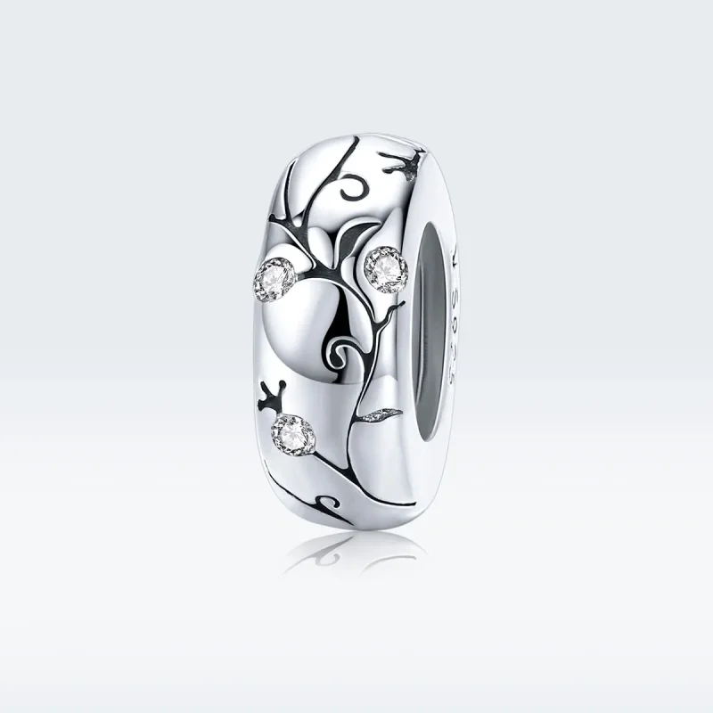 (image for) Pandora Style Silver Spacer Charm, Classical Pattern - SCC1559 - View 5