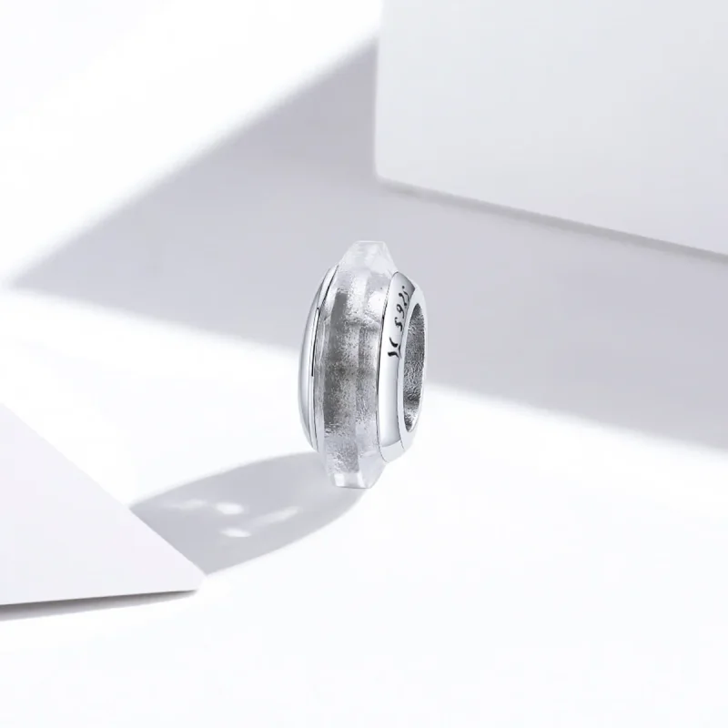 (image for) Pandora Style Silver Spacer Charm, Crysta - SCC1818 - View 2