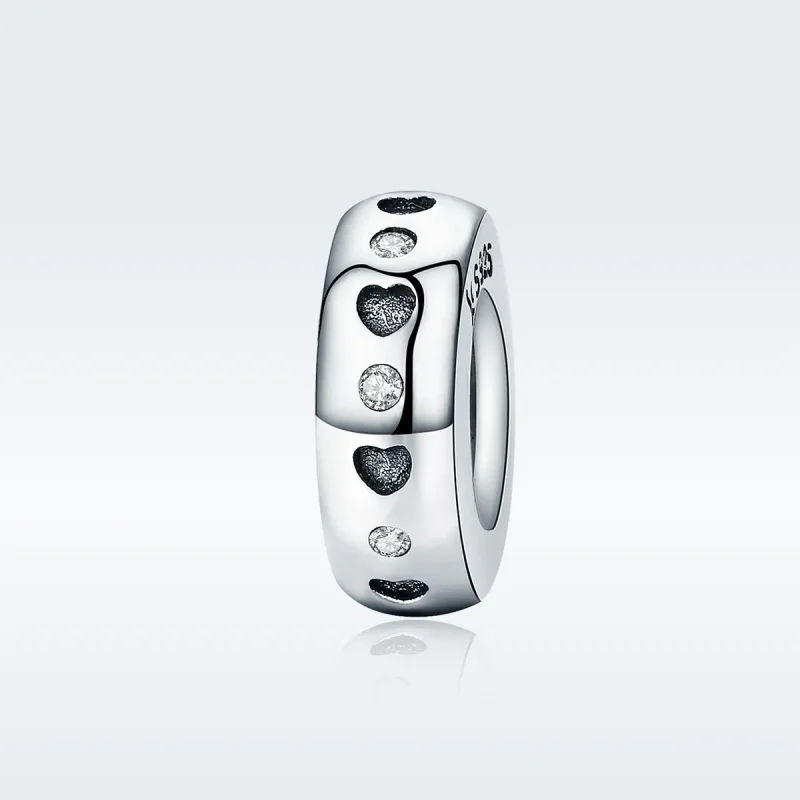 (image for) Pandora Style Silver Spacer Charm, Cute - SCC593 - View 2