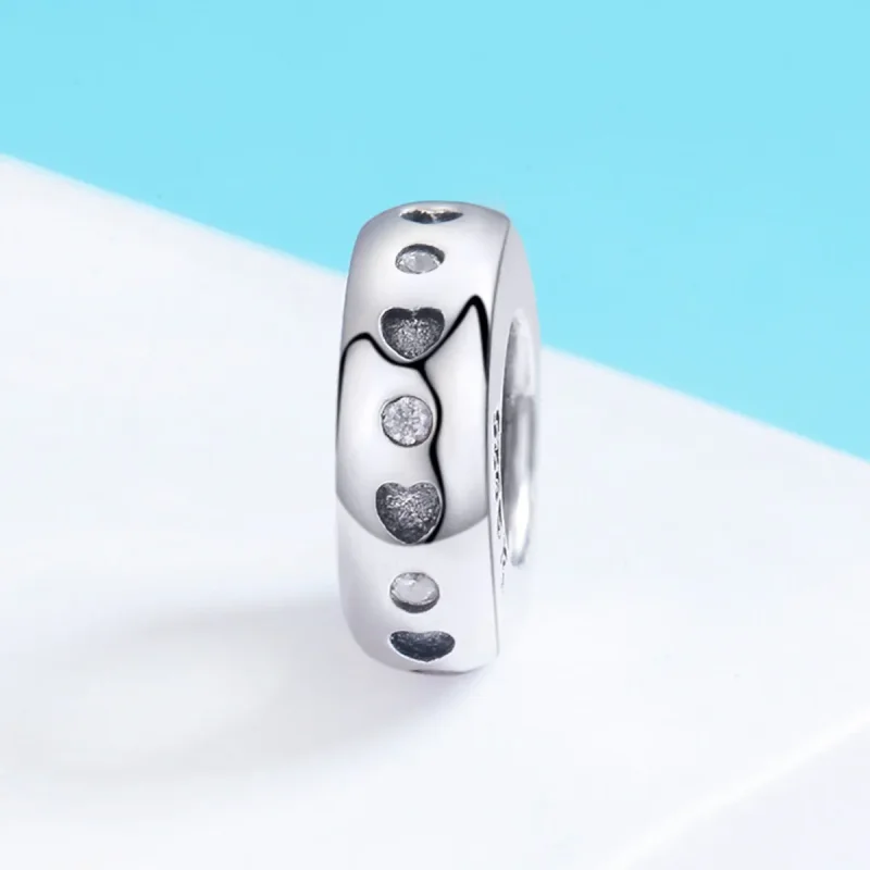 (image for) Pandora Style Silver Spacer Charm, Cute - SCC593 - View 3