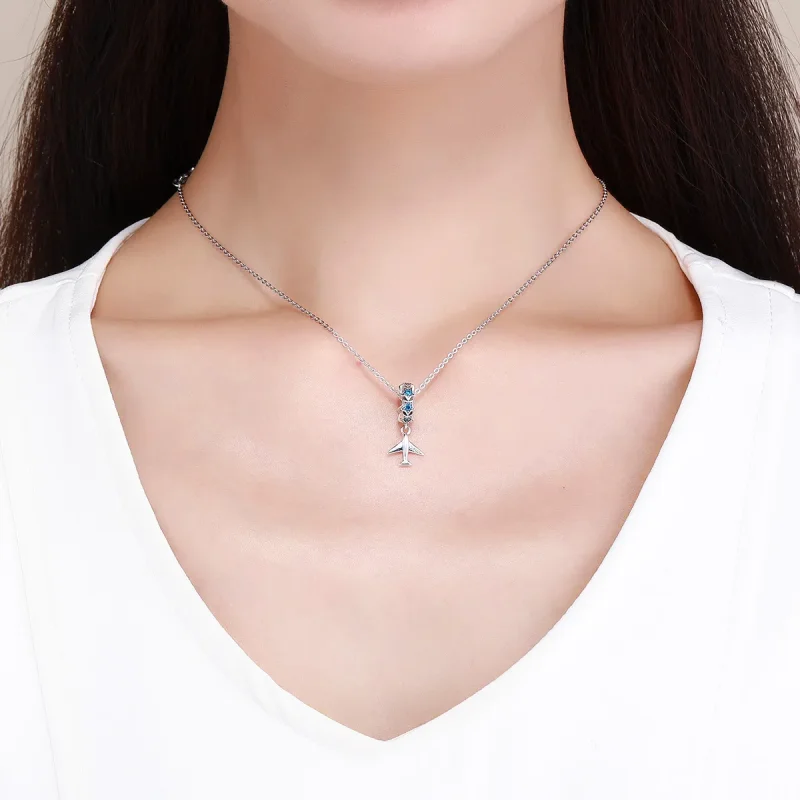 (image for) Pandora Style Silver Spacer Charm, Dream of Traveling - SCC882 - View 5