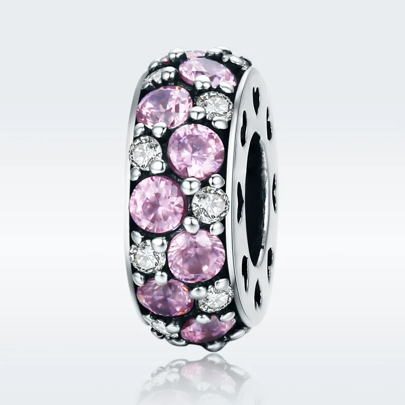 (image for) Pandora Style Silver Spacer Charm, Heart - SCC635 - View 2