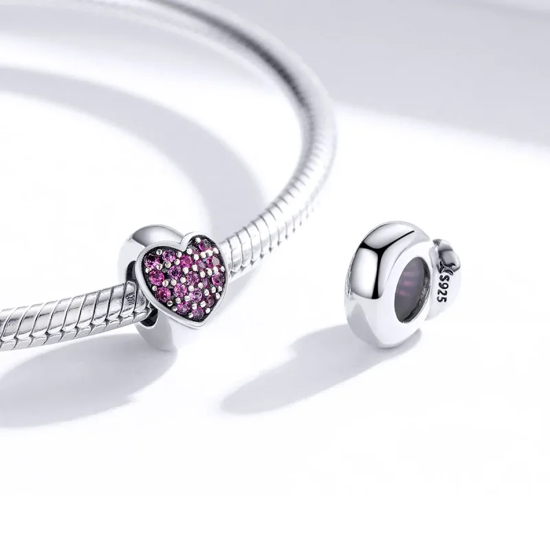 (image for) Pandora Style Silver Spacer Charm, Love - SCC1336 - View 4