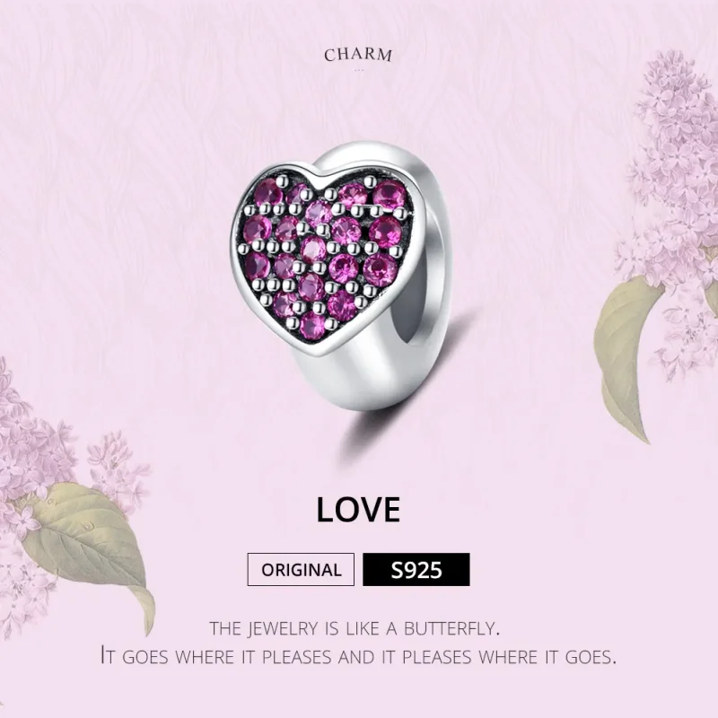 (image for) Pandora Style Silver Spacer Charm, Love - SCC1336 - View 6