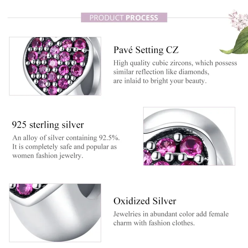 (image for) Pandora Style Silver Spacer Charm, Love - SCC1336 - View 8