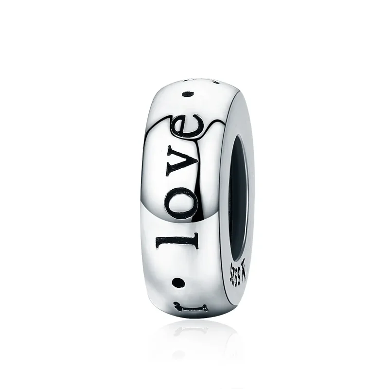 (image for) Pandora Style Silver Spacer Charm, Love You Forever - SCC595 - Product Image