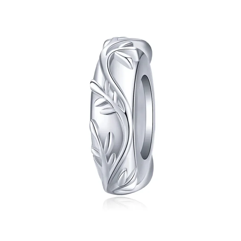 (image for) Pandora Style Silver Spacer Charm, Vine Leaf - BSC142 - Product Image
