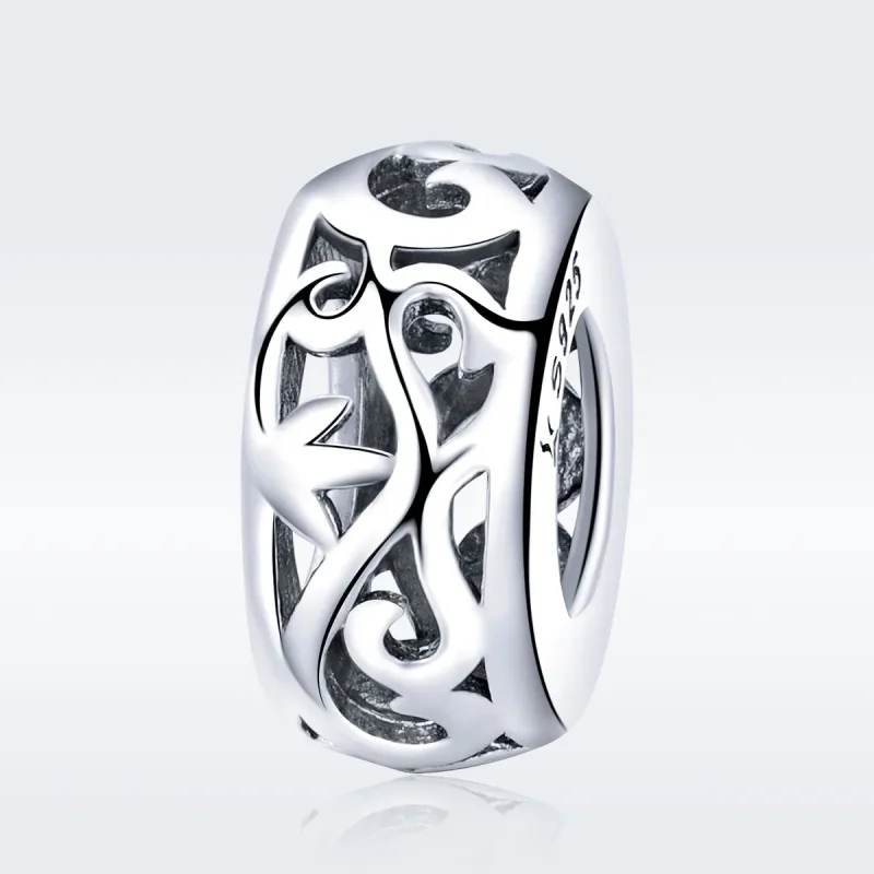 (image for) Pandora Style Silver Spacer Charm, Vintage - SCC716 - View 3