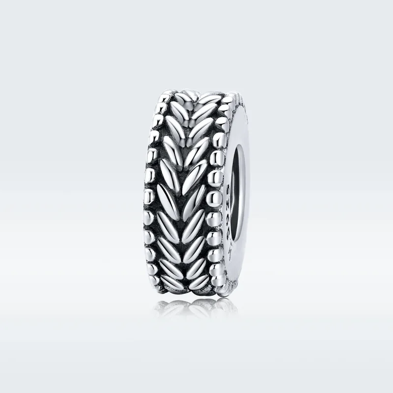 (image for) Pandora Style Silver Spacer Charm, Wheet - SCC1452 - View 5