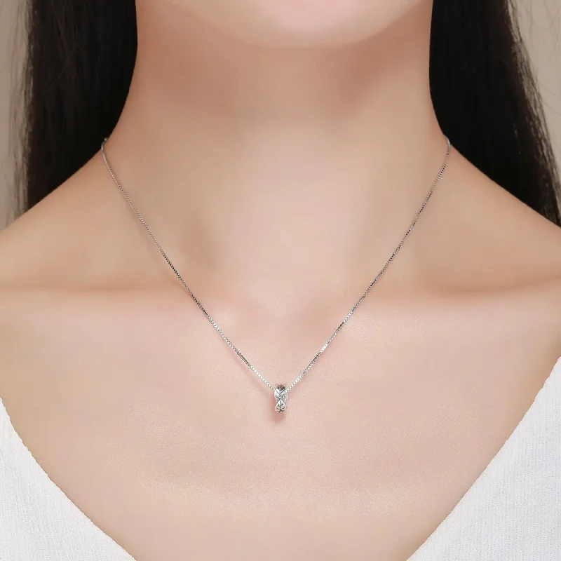 (image for) Pandora Style Silver Spacer Charm, White Leaves - SCC597 - View 6