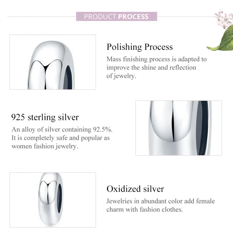 (image for) Pandora Style Simple Spacer Charm - SCC1450 - View 8