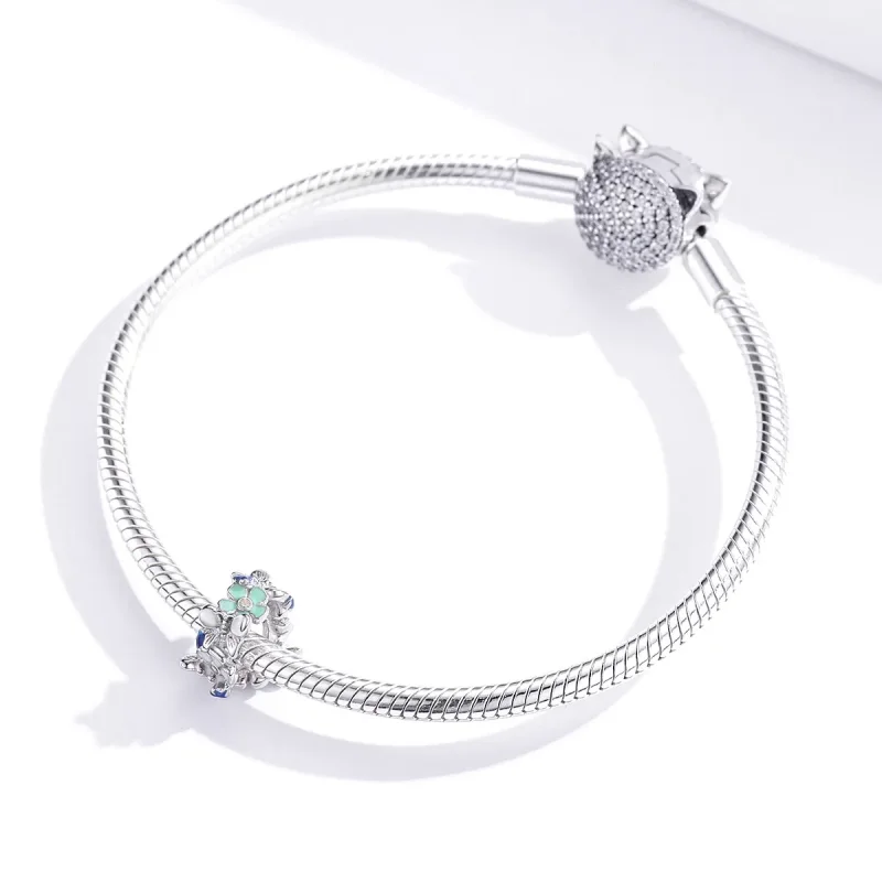 (image for) Pandora Style Spacer Charm, Colorful Garden, Multicolor Enamel - BSC288 - View 2