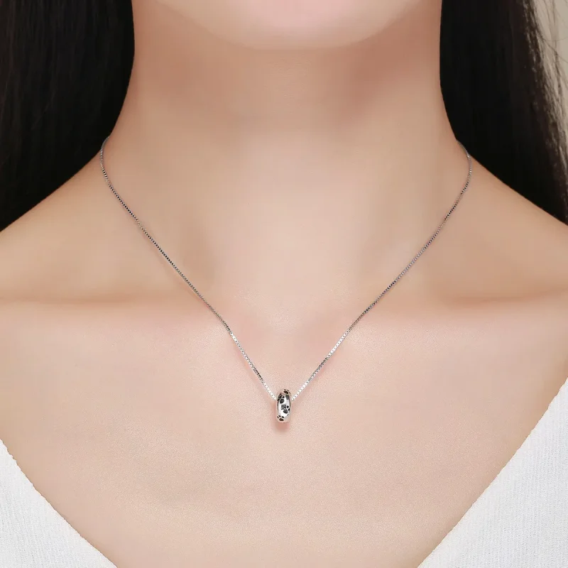 (image for) Pandora Style Spacer Charm, Pet Imprint, Black Enamel - SCC594 - View 6