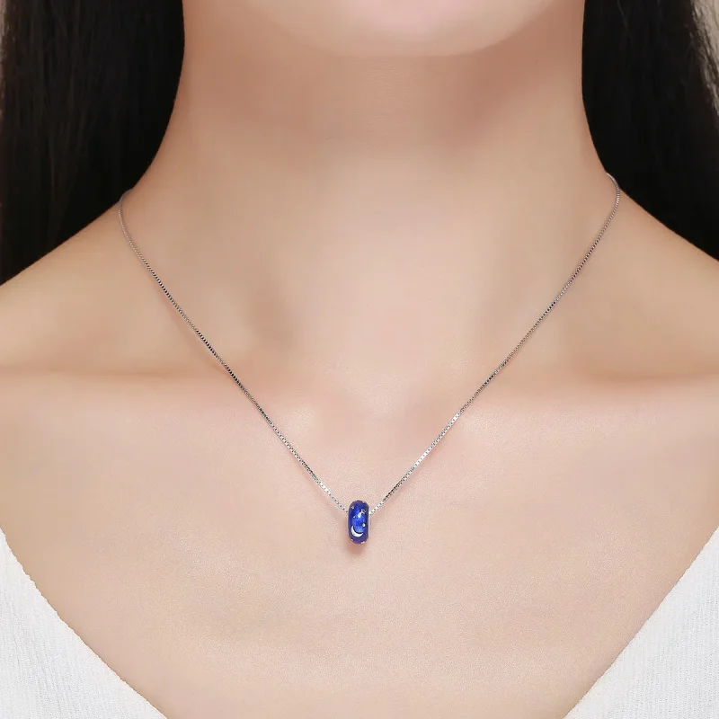 (image for) Pandora Style Spacer Charm, Starry Sky, Blue Enamel - SCC599 - View 6