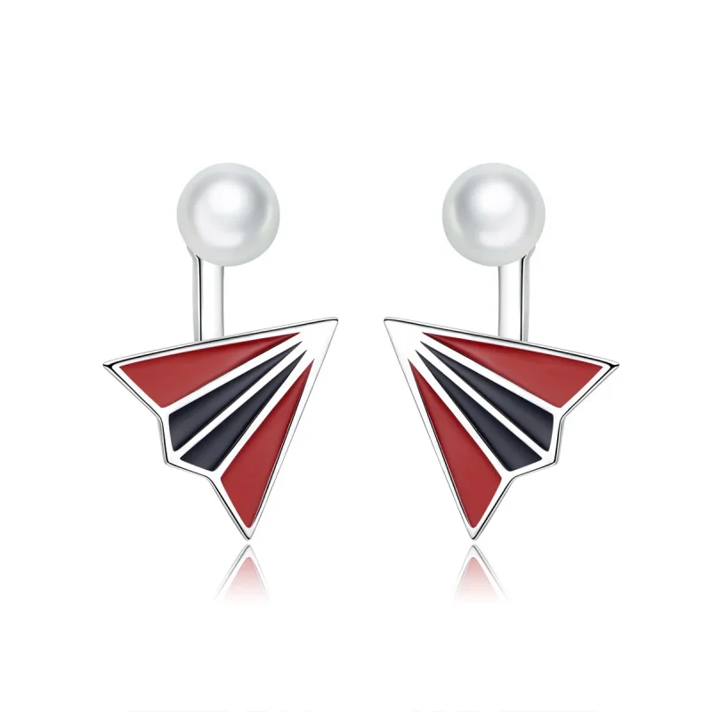 (image for) PANDORA Style Airplane Stud Earrings - BSE126 - Product Image