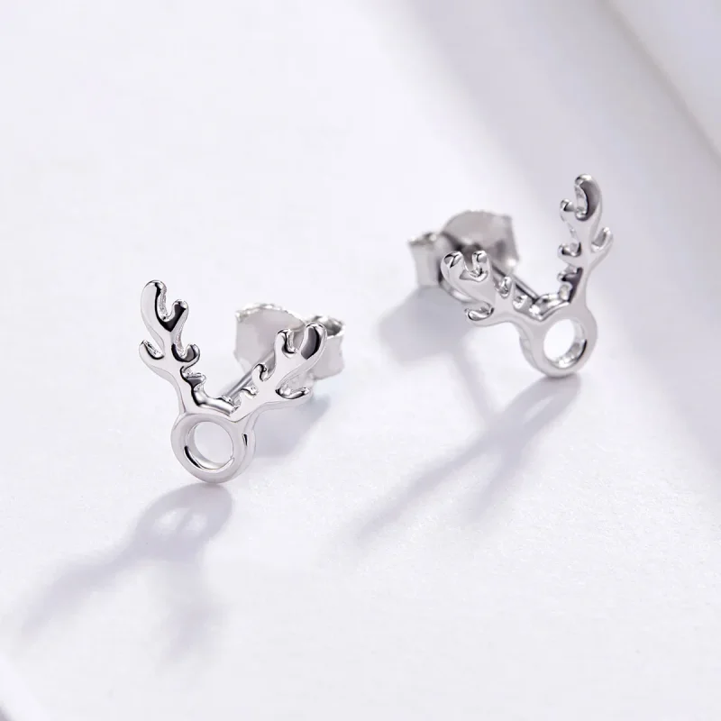 (image for) PANDORA Style Antlers Stud Earrings - BSE116 - View 3