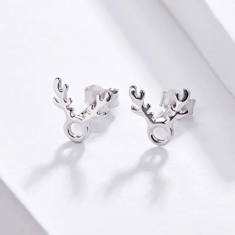 (image for) PANDORA Style Antlers Stud Earrings - BSE116 - View 4