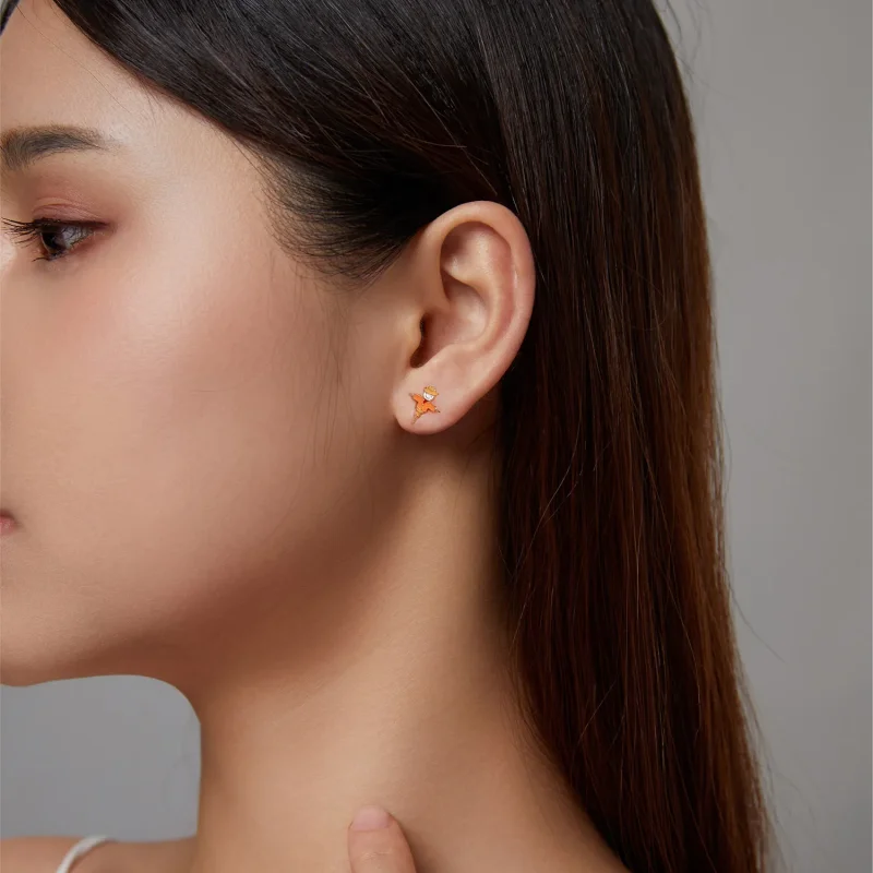 (image for) PANDORA Style Autumn - Scarecrow Stud Earrings - SCE1243 - View 4