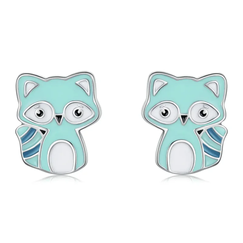 (image for) PANDORA Style Baby Raccoon Stud Earrings - SCE1279 - Product Image