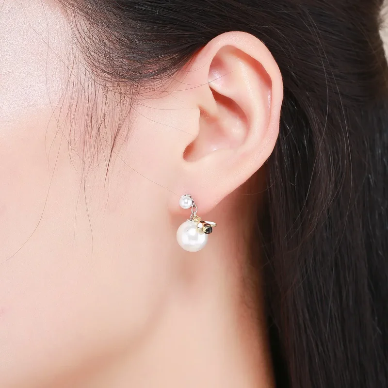 (image for) PANDORA Style Bee Stud Earrings - SCE232 - View 8