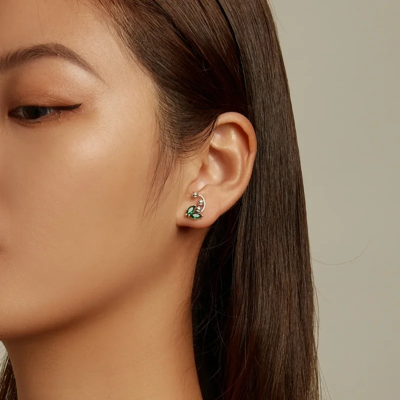 (image for) PANDORA Style Bell Orchid Stud Earrings - SCE1363 - View 5