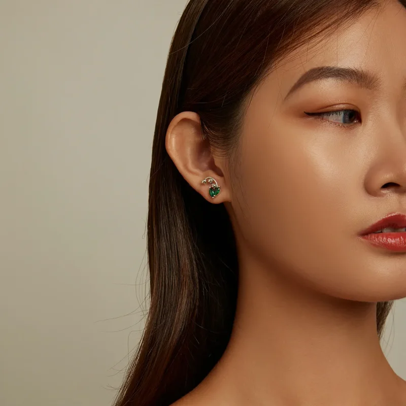 (image for) PANDORA Style Bell Orchid Stud Earrings - SCE1363 - View 7