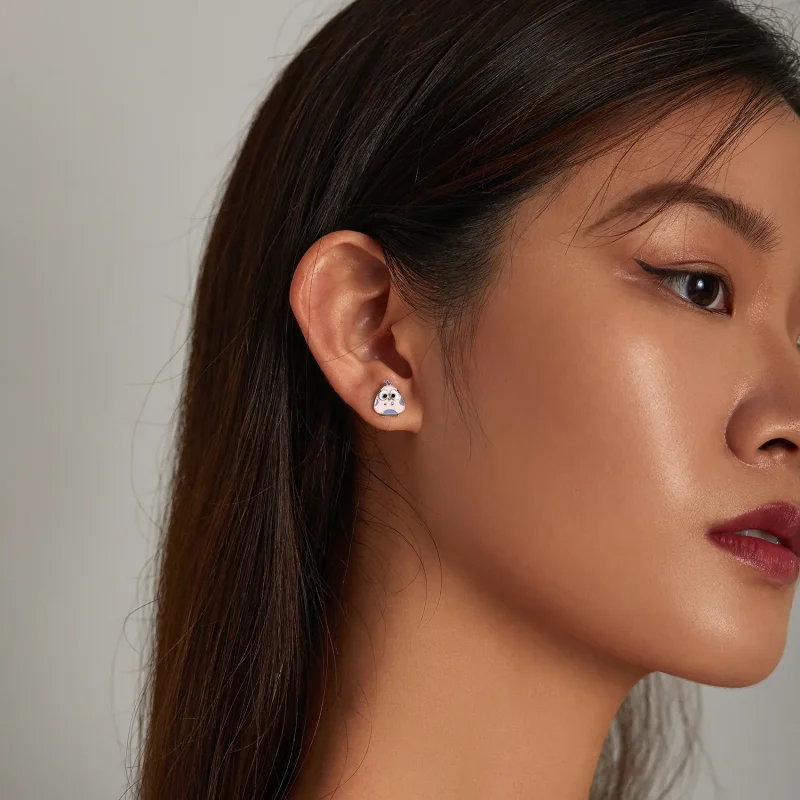 (image for) PANDORA Style Big Eyed Bird Stud Earrings - SCE1277 - View 7