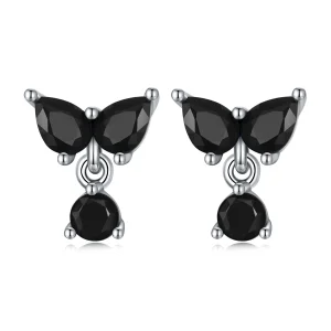 (image for) PANDORA Style Black Zircon Stud Earrings - SCE1507