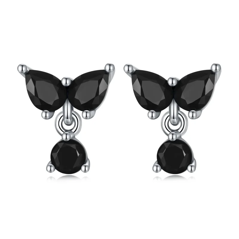 (image for) PANDORA Style Black Zircon Stud Earrings - SCE1507 - Product Image